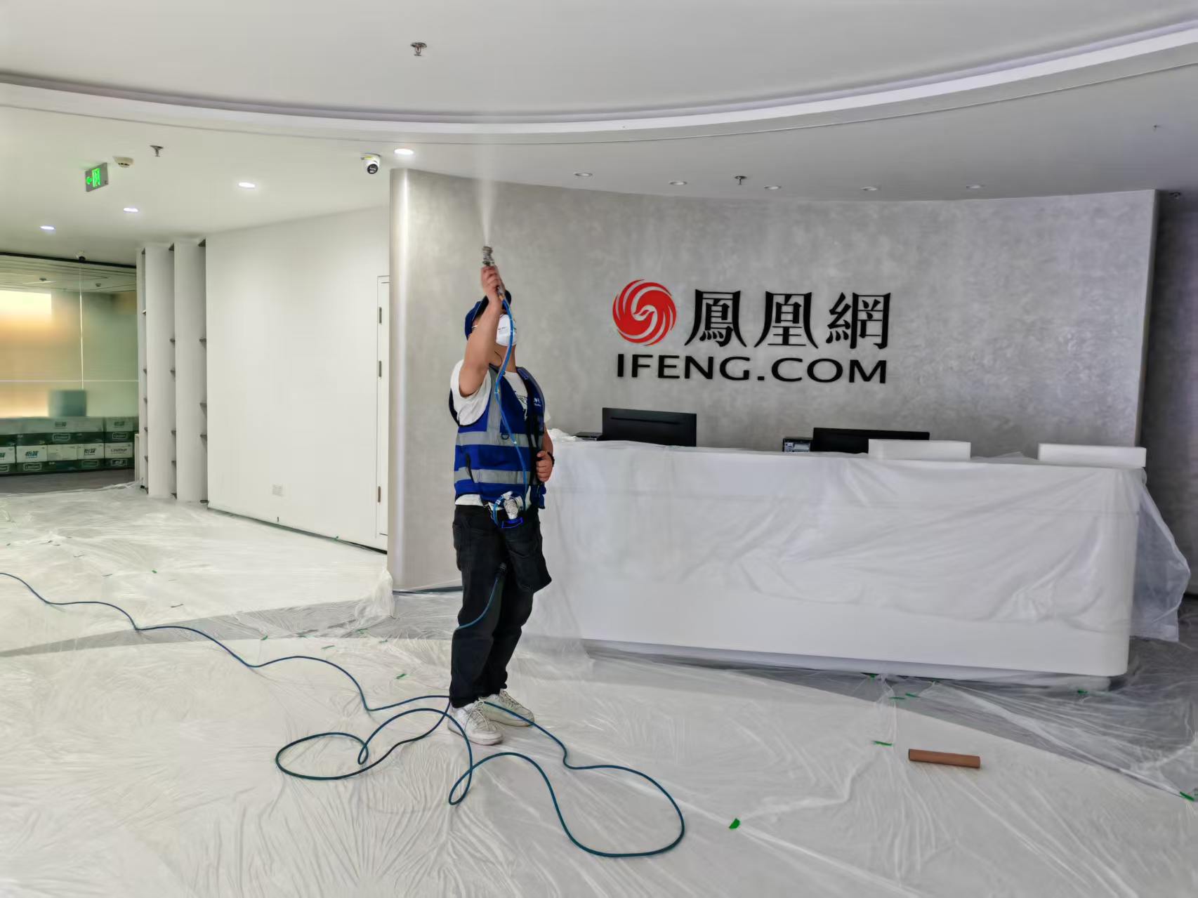 北京望京某知名互联网企业 8000㎡ 办公区空气治理 施工现场